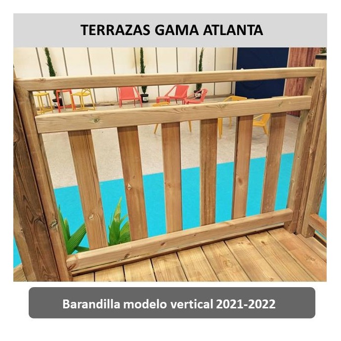 Terraza en kit sin cubierta mobil home - MundoMobilHome