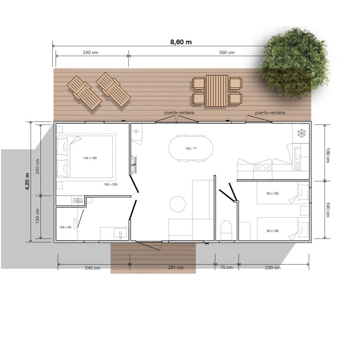 MobilHomes Nuevos -  Modelo O'hara 844 CJ Nuevo - MundoMobilHome