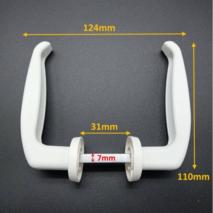 Manija puerta de paso - Recambios mobil home - MundoMobilHome